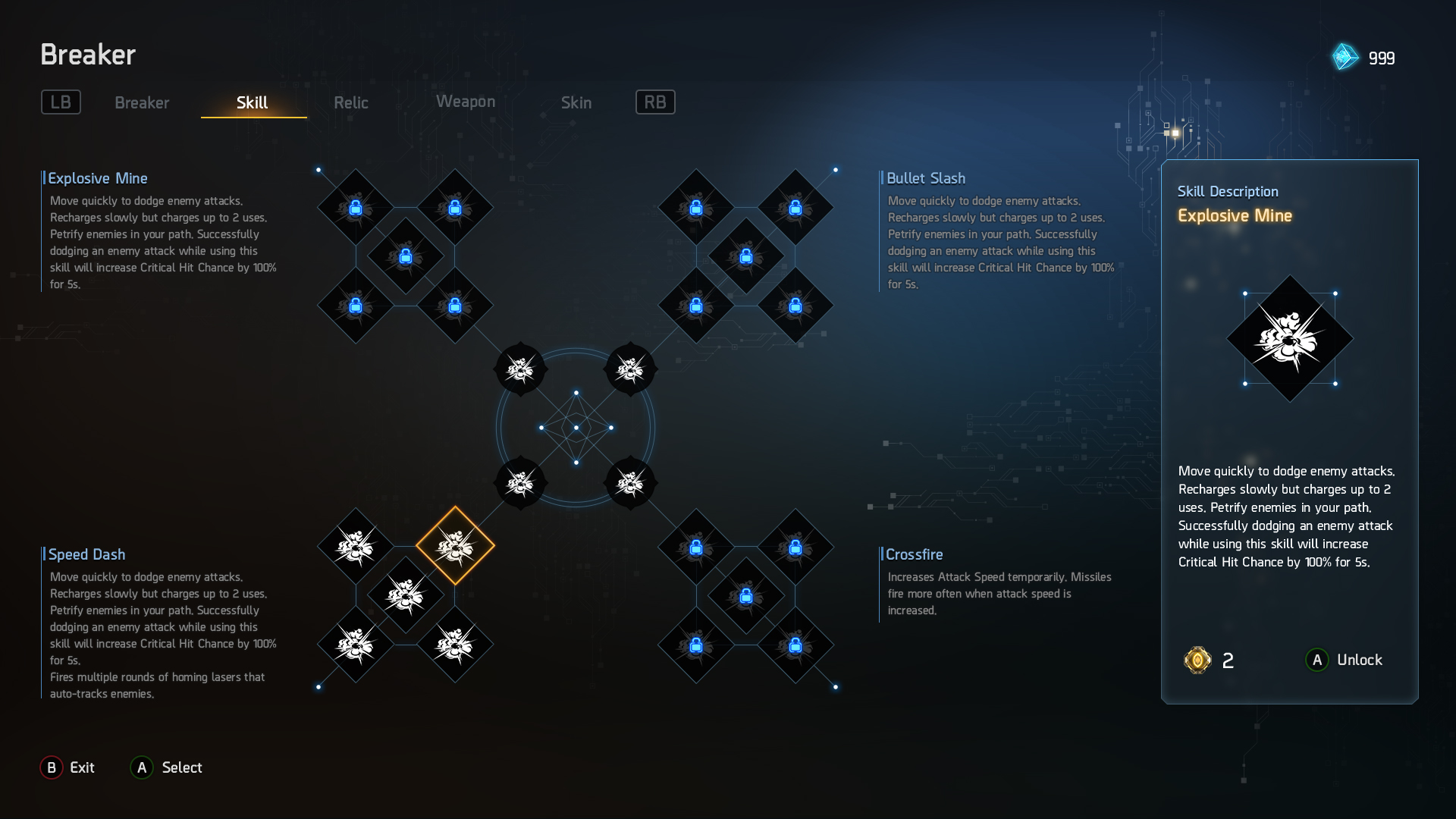 Selected Skill UI